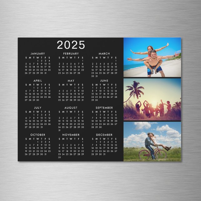 Personalisiertes Fotomaterial 2025 Kalender Magnet (Von Creator hochgeladen)