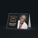 Personalisiertes Fotomaterial Geburtstag Legendäre Karte<br><div class="desc">Fotovorlage jedes Jahr "Original Quality Legendary Inspiration" Karte für diesen speziellen Papa. Fügen Sie in den Vorlagenfeldern das gewünschte Foto, den gewünschten Namen und das gewünschte Jahr hinzu und erstellen Sie ein einzigartiges 40., 50., 60. oder beliebiges Geburtstagsfeierungs-Zubehör. Team dies mit den passenden Geschenken, Party-Accessoires und Kleidung in unserem Shop...</div>