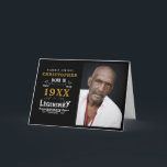 Personalisiertes Fotomaterial Geburtstag Legendäre Karte<br><div class="desc">Fotovorlage jedes Jahr "Original Quality Legendary Inspiration" Karte für diesen speziellen Papa. Fügen Sie in den Vorlagenfeldern das gewünschte Foto, den gewünschten Namen und das gewünschte Jahr hinzu und erstellen Sie ein einzigartiges 40., 50., 60. oder beliebiges Geburtstagsfeierungs-Zubehör. Team dies mit den passenden Geschenken, Party-Accessoires und Kleidung in unserem Shop...</div>