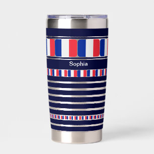 Personalisiertes Frankreich - Patriotische Flaggen Thermobecher