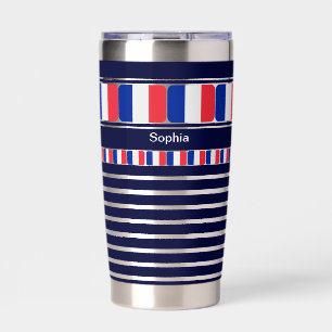 Personalisiertes Frankreich - Patriotische Flaggen Thermobecher