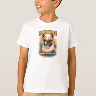 Personalisiertes Französische Bulldogge-Kaffee-Shi T-Shirt