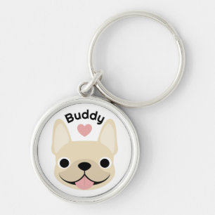 Personalisiertes Französische Bulldogge Schlüssela Schlüsselanhänger
