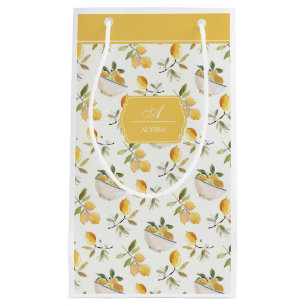 Personalisiertes französisches Land-Limonen-Muster Kleine Geschenktüte