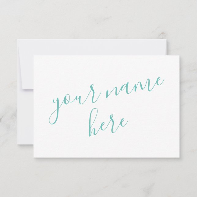 Personalisiertes Frauenpapier Dankeskarte (Vorderseite)