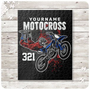 Personalisiertes Freestyle-Motocross-Racing FMX-Tr Puzzle