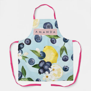 Personalisiertes Frisches Blaubeer-Limonen-Wasserf Schürze
