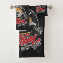 Personalisiertes Frisierte Auto Garage Retro Custo