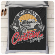 Personalisiertes Frisierte Auto Garage Retro Custo