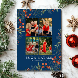 Personalisiertes Frohe Weihnachten 4 Foto Folie We Folien Feiertagskarte