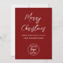 Personalisiertes Frohe Weihnachten Firmenlogo