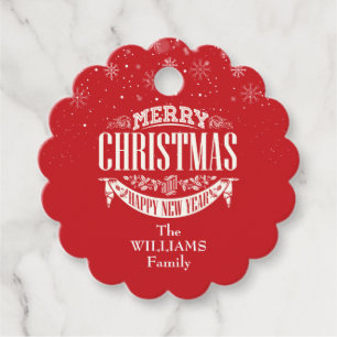 Personalisiertes Frohe Weihnachten Foto Geschenkanhänger