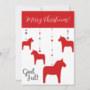 Personalisiertes Frohe Weihnachten! Weihnachts-Dal Feiertagskarte