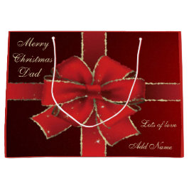 Personalisiertes Frohe Weihnachtsgeschenk-Design Große Geschenktüte