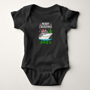 Personalisiertes Frohes Cruisemas Kreuzfahrtschiff Baby Strampler