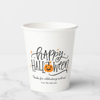 Personalisiertes Frohes Halloween Pappbecher