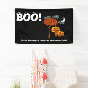 Personalisiertes Frohes Halloween von Ihrer Famili Banner