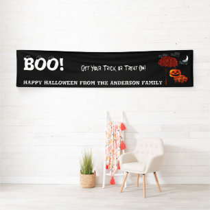 Personalisiertes Frohes Halloween von Ihrer Famili Banner