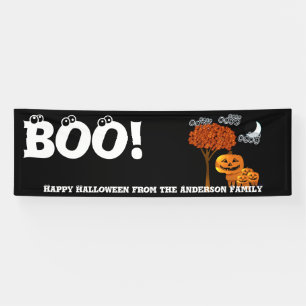 Personalisiertes Frohes Halloween von Ihrer Famili Banner