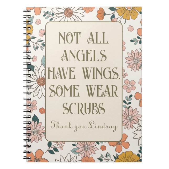 Personalisiertes Frontline-Worker-Planer-Notebook Notizblock (Vorderseite)