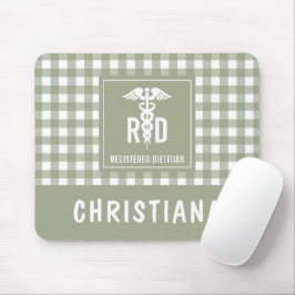 Personalisiertes FuE-Register Kariertes Muster Mousepad