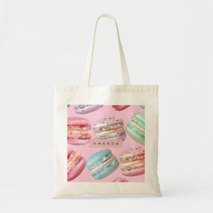 Personalisiertes funkelndes Pastell-Macaron-Glück Tragetasche