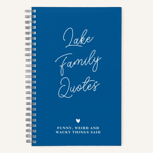 Personalisiertes Funny FAMILY Quotes Journal Notizbuch (Vorderseite)