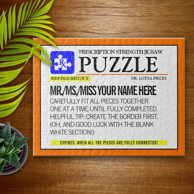 Personalisiertes Funny Prescription Puzzle (Von Creator hochgeladen)