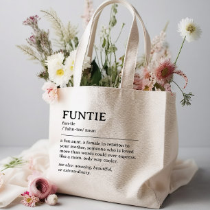 Personalisiertes Funtie-Definitionszitat Jumbo Stoffbeutel