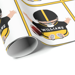 Personalisiertes Fußball-Geschenk für Babys Geschenkpapier