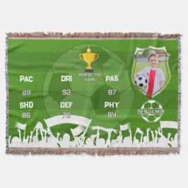 Personalisiertes Fußball-Geschenk für Kinder, benu Decke