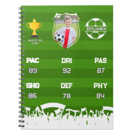 Personalisiertes Fußball-Geschenk für Kinder, benu Notizblock