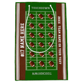 Personalisiertes Fußball-Geschenk sackt 4 Größen, Mittlere Geschenktüte