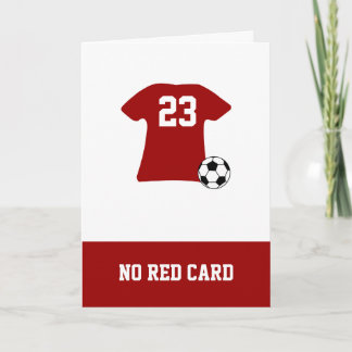 Personalisiertes Fußball-Shirt mit Ball Karte