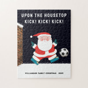 personalisiertes Fußball-Weihnachten Puzzle