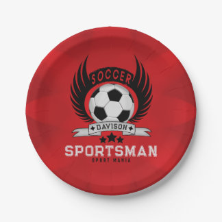 Personalisiertes Fußballdesign | Für Fußballfans Pappteller