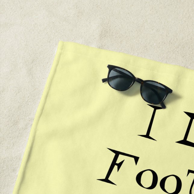 Personalisiertes Fußballdesign Strandtuch (Beispiel)