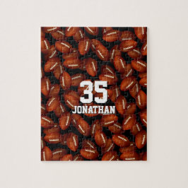 personalisiertes Fußbällenmuster Puzzle