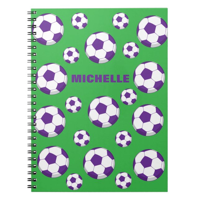 Personalisiertes Fußballfeld-Notebook Notizblock (Vorderseite)