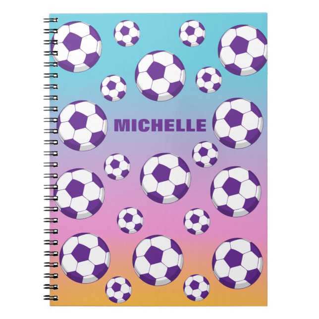Personalisiertes Fußballfeld-Notebook Notizblock (Vorderseite)