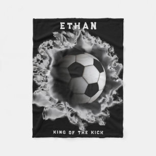 Personalisiertes Fußballgeschenk Fleecedecke