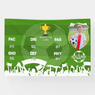 Personalisiertes Fußballgeschenk für Kinder, benut Banner
