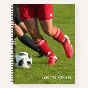 Personalisiertes Fußballheft für Spieler Notizbuch