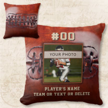 Personalisiertes Fußballkissen mit Spielerfoto