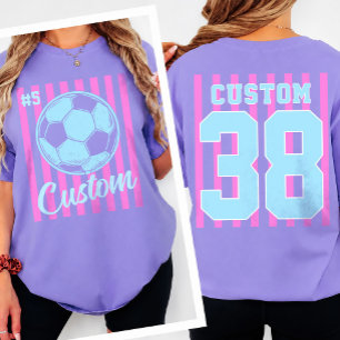 Personalisiertes Fußballname & Nummer vorne und hi T-Shirt