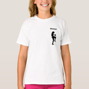 Personalisiertes Fußballspiel (Mädchen) T-Shirt