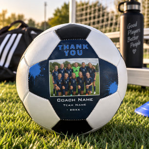 Personalisiertes Fußballtrainer-Dankeschön-Teamfot Fußball