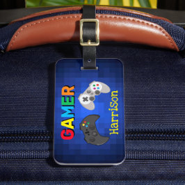 Personalisiertes Gamer-Videospiel Gepäckanhänger