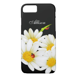 Personalisiertes Gänseblümchen und Marienkäfer Case-Mate iPhone Hülle