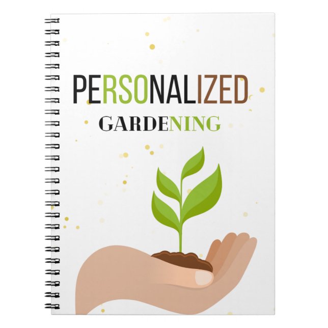 Personalisiertes GartenNotebook Notizblock (Vorderseite)